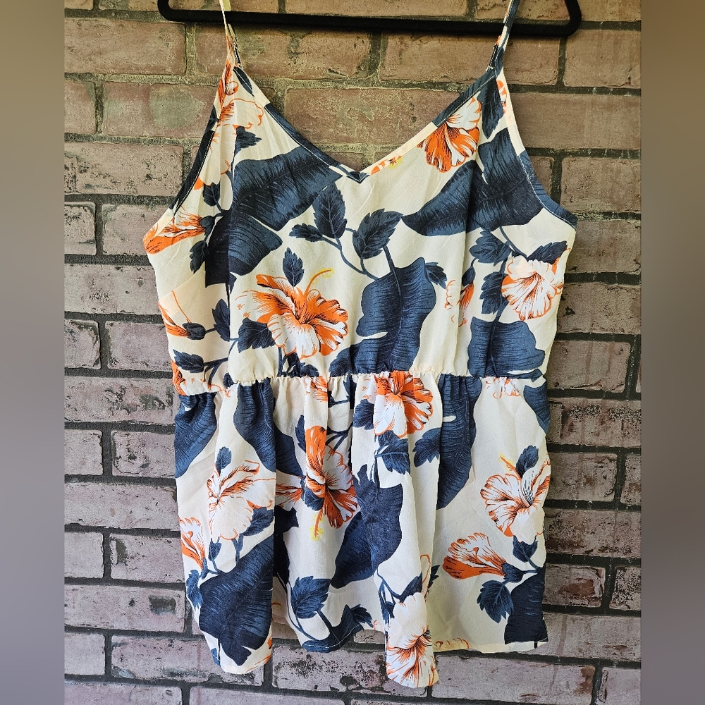 Shein floral tank top